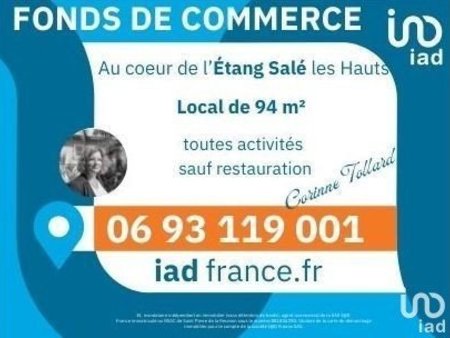 vente local d'activités de 94 m² à l'étang