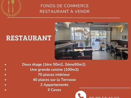 fond de commerce restaurant à vendre