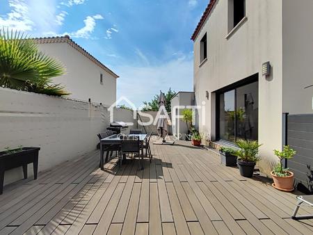 magnifique villa recente avec terrasse et jardin