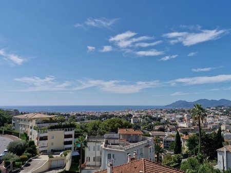 exclusivite - vue panoramique mer - le cannet residentiel - 4 pieces renove - terrasses