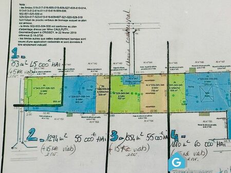 terrain 753 m² gergy