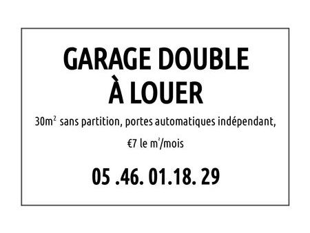 garage à louer marans