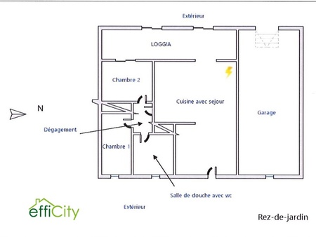 maison 3 pièces - 50 m²