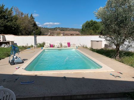 maison de village avec piscine et jardin et 2eme maison loue attenante possible