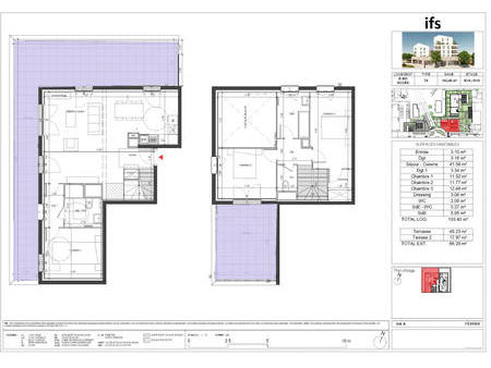 vente appartement 6 pièces et plus à ifs (14123) : à vendre 6 pièces et plus / 103m² ifs