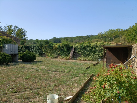 proximité de pézenas  superbe terrain de loisir clôturé de murs en pierre 