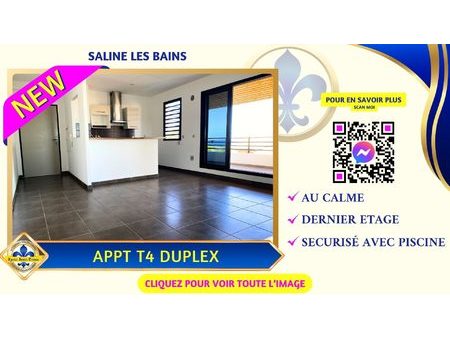 appartement t4 duplex de 88 m² saline les bains