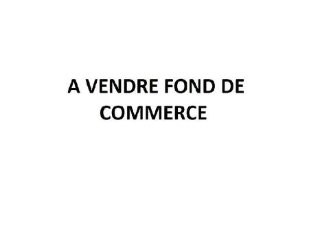 fonds de commerce - secteur téléphonique