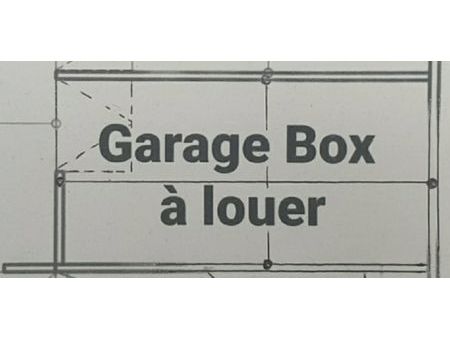 tres grand garage box a louer