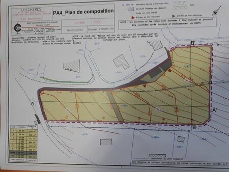 lescheres lotissement vente 5 parcelles viabilisées