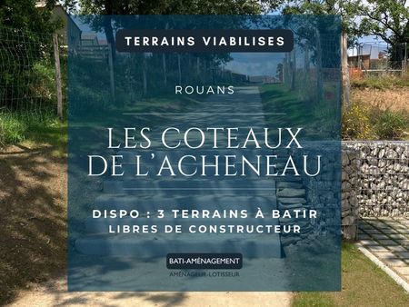 votre terrain à bâtir viabilisé à rouans : les côteaux de l’acheneau