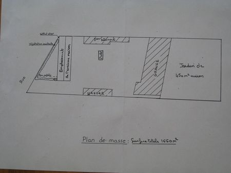 terrain clos de 1 660 m² avec dépendances