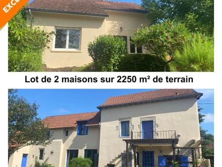 lot de 2 maisons non mitoyennes : t4 +t3 de plain pied sur parc arboré sans vis à vis