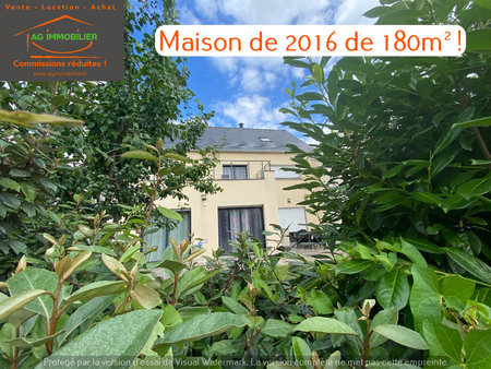 maison contemporaine (181m² ) avec 7 chambres dont 1 au rdc sur un terrain de 310m² exposé