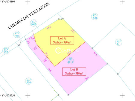 terrain constructible 509m2