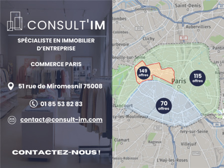 location de local commercial de 133 m² à paris 19 - 75019