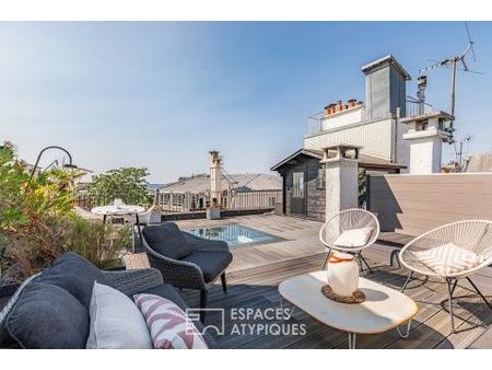 loft en duplex avec rooftop et vues paris aux abbesses