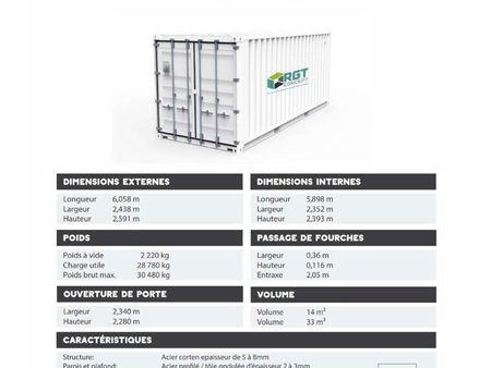 location espace de stockage containers box