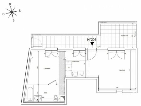 location appartement 2 pièces de 44 m² à fontenay