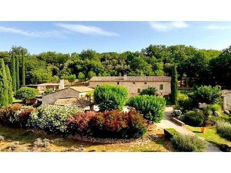 uzès region  cèze vallée  splendide mas  350 m2 habitables sur 5 hectares de terrain ...