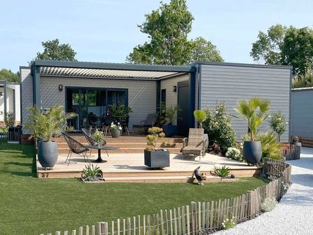 maison bois 50m2 toute équipée  2 chambres en normandie