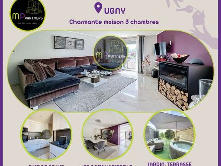 ugny maison renovee  3 chambres  jardin et garage