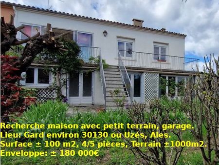 cherche maison avec garage