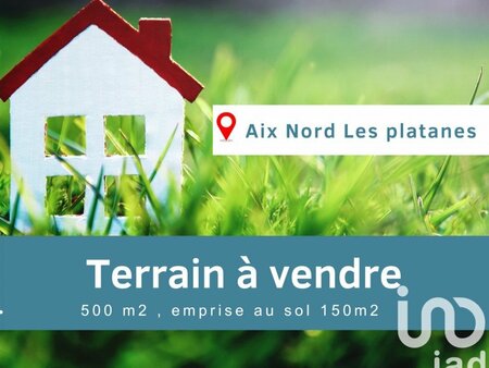 vente terrain de 500 m² à aix