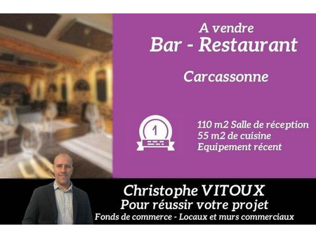 11000 carcassonne - restaurant 90 couverts  terrasse