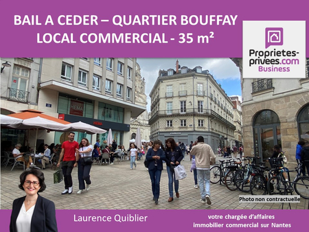 44000 nantes - bail a ceder 35 m² bouffay