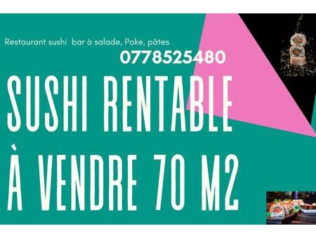 restaurant sushi à vendre très rentable 69 ( 69100 )