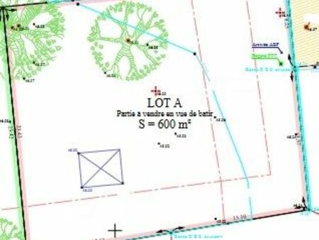 cestas bourg terrain 600m² viabilisé