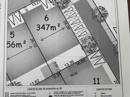 vente terrain à moëlan-sur-mer (29350) : à vendre / 347m² moëlan-sur-mer