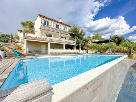 pierrefeu-du-var - villa recente avec vue dominante piscine et garage