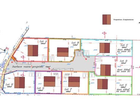 terrains à bâtir à partir de 498m²