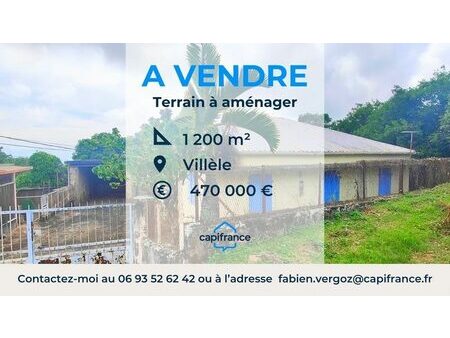 vente terrain 1340 m²