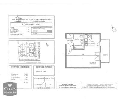 location appartement annonay (07100) 1 pièce 0m²  343€