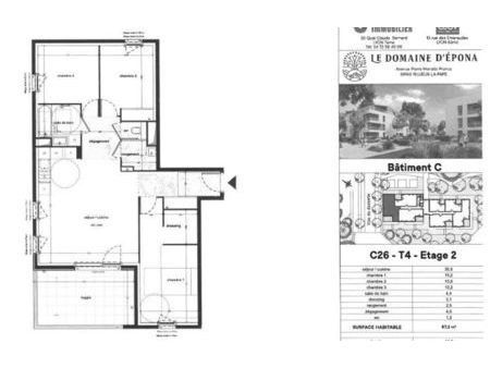 location appartement 4 pièces 87 m² rillieux-la-pape (69140)