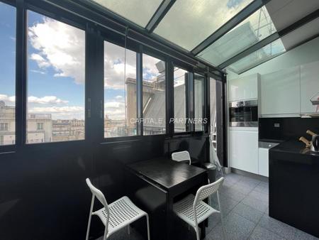 petit loft meublé  terasse  près champs-elysées  vue ! 8e arrond