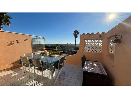 duplex - vue mer - grande terrasse - sainte marie la mer - p