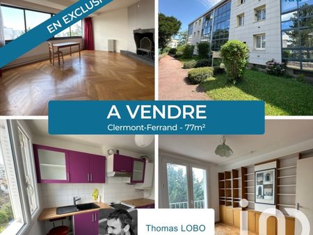 vente appartement 4 pièces de 77 m² à riom (63200)