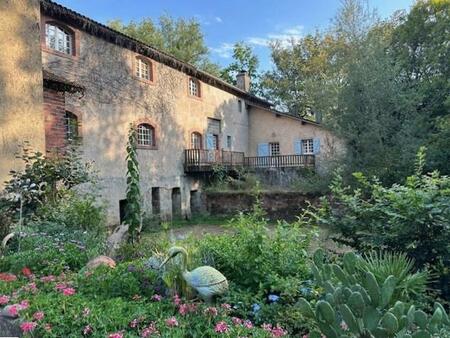 habitation atypique aménagée dans un ancien moulin au bord de la rivière