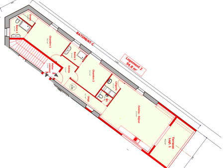 appartement pontarlier 3 pièce(s) 108 m2 - pontarlier