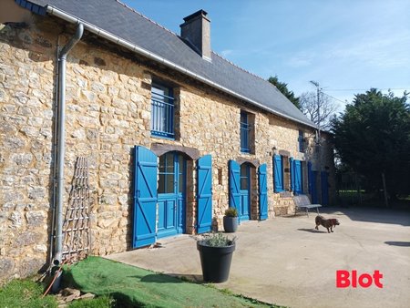 blot immobilier fougeres - belle longere en pierres - combourtille - possibilite gite