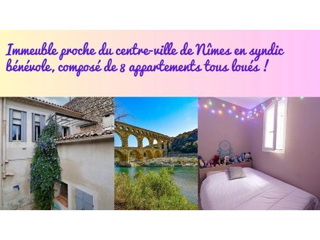 * immeuble centre-ville nîmes * 8 appartements * syndic bénévole *