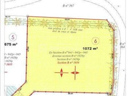 vente terrain à helleville (50340) : à vendre / 1072m² helleville