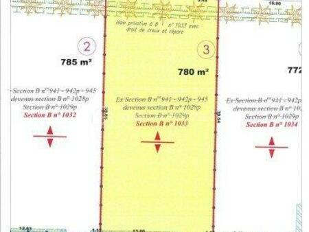 vente terrain à helleville (50340) : à vendre / 780m² helleville