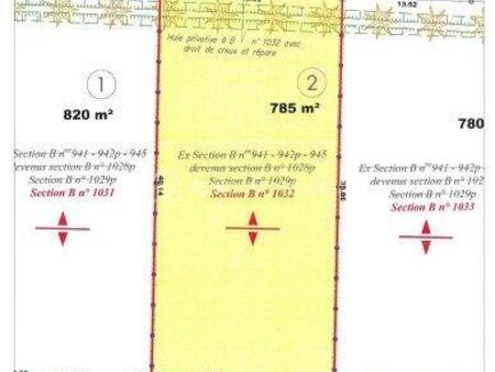 vente terrain à helleville (50340) : à vendre / 785m² helleville