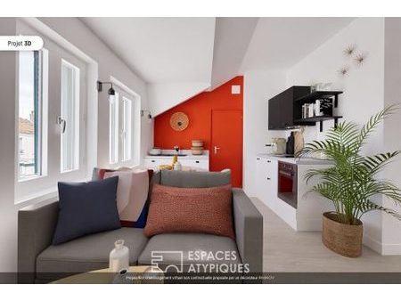 appartement entièrement rénové en dernier étage