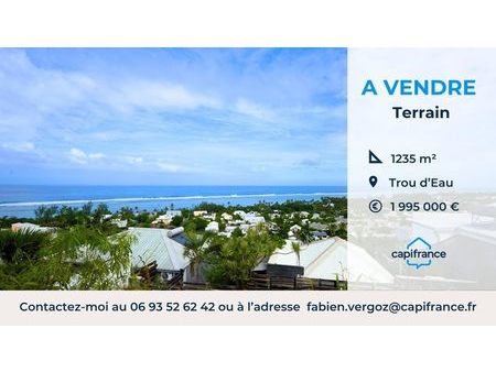 vente terrain 1235 m²